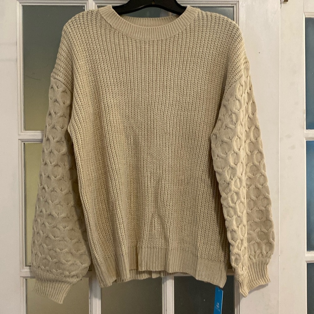 Cupshe Oversized Crewneck Sweater